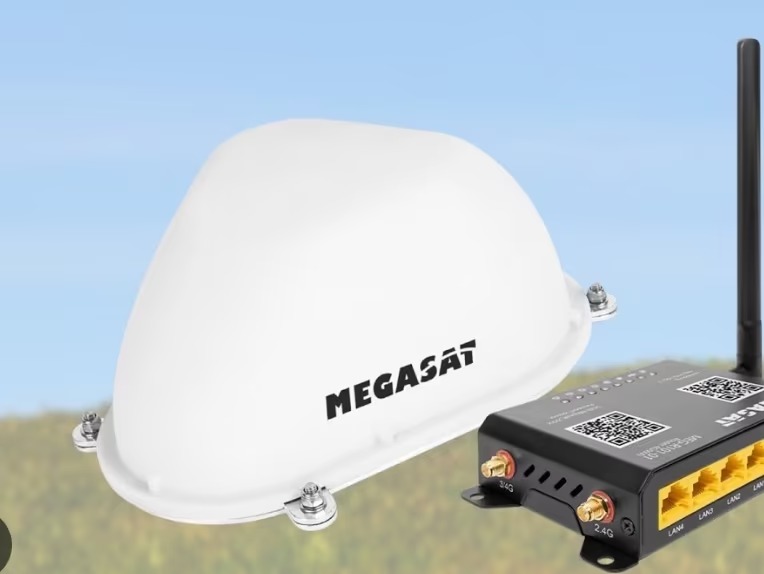 Megasat Außenantenne mit LTE-WiFi-Router
